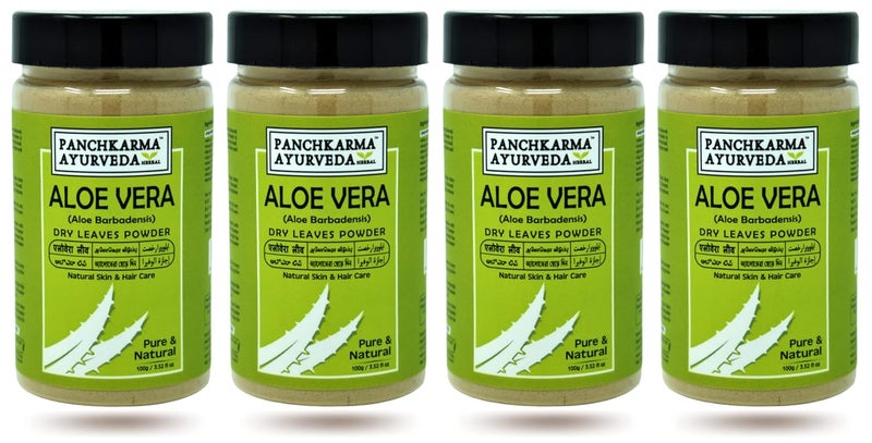 PANCHKARMA AYURVEDA Panchkarma Ayurveda Herbal  Natural Aloe vera Leaves Powder For Fairness SunTan AcneSpot Treatment Face Pack  Hair Shine HairFall Regimen Hair Pack 400g - Image 1