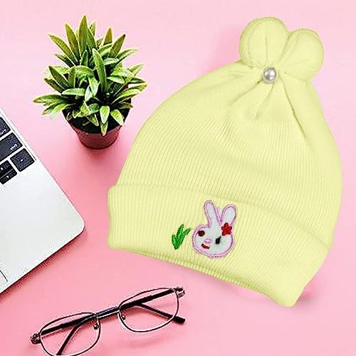 TRUE INDIAN Kids Soft Winter Woolen Caps for New Born Baby for Baby Boys & Baby Girls Beanie Hat Cap Warm Cap for Baby Kids Cap (0-3 Months,D.Pink+Beg+ORGE) - Image 5