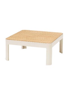 Portals Coffee Square Table, Ecru & Tawny