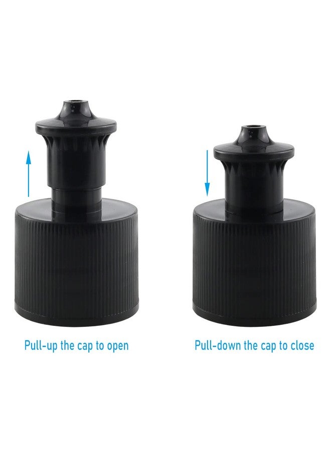 WHYHKJ 20PCS 28mm Water Bottles Push Pull Caps Sports Water Bottle Cap Replacement Top Hand Pull Cap(10 white, 10 black) - Image 3