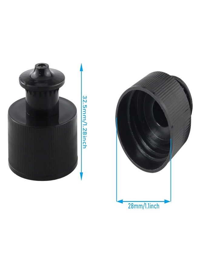 WHYHKJ 20PCS 28mm Water Bottles Push Pull Caps Sports Water Bottle Cap Replacement Top Hand Pull Cap(10 white, 10 black) - Image 2