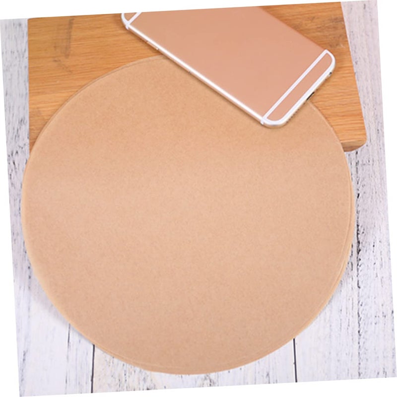 Round BBQ Paper Liners 19x19cm Non Stick Baking Sheets for Oven Microwave Cooking Steaming Grilling 100 Pcs - Image 4