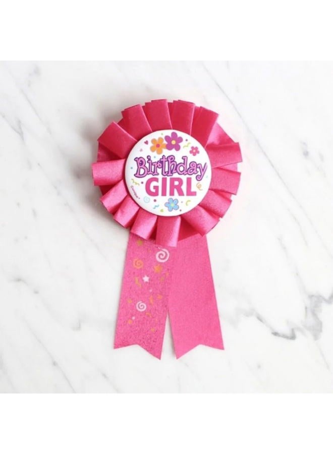 Unique Birthday Girl Red Fabric Award Badge - 7" (1 Pc), Perfect Celebration Accessory for Unforgettable Party - Image 5