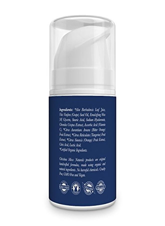 Christina Moss Naturals - كريم مرطب للوجه من دي ويث بالصبار العضوي لترطيب وتغذية البشرة الحساسة الدهنية أو الجافة جداً، مضاد للتقدم في السن ومضاد للتجاعيد، كريستينا موس ناتشورالز (بلا رائحة) - Image 1