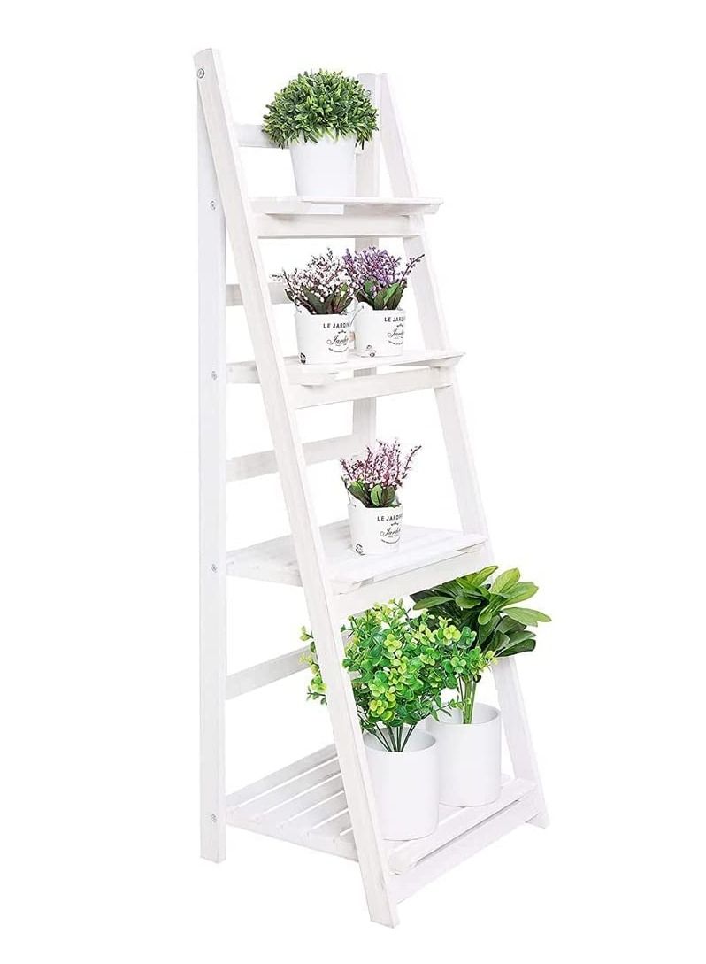 Generic FFD Plant Stand Indoor Flower Pot Wood Foldable Tiered Corner Plants Stands Shelves Outdoor Clearance Planters Holder Rack for Patio Garden Home Living Room Decor  - Image 3