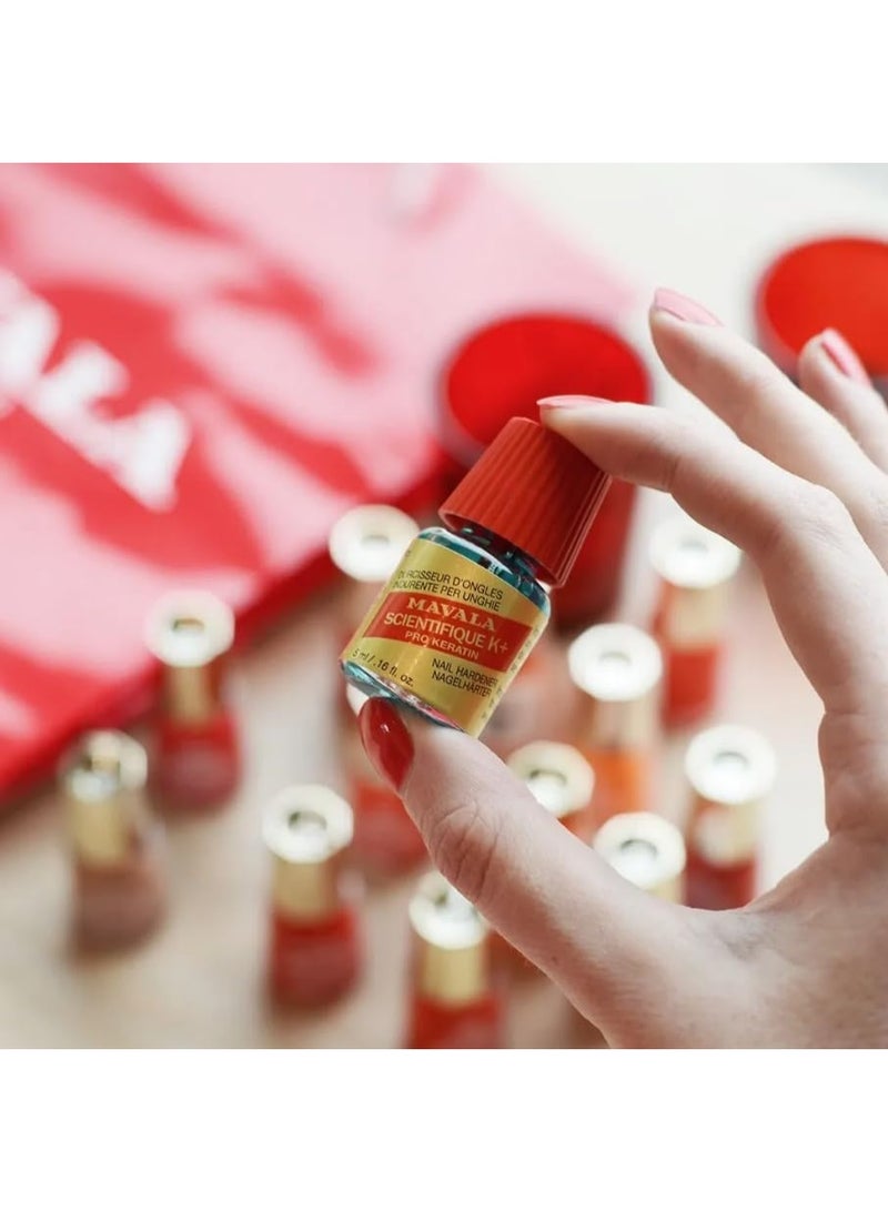 Mava Scientifique K + Nail Hardener Blue/Red 5ml - Image 3