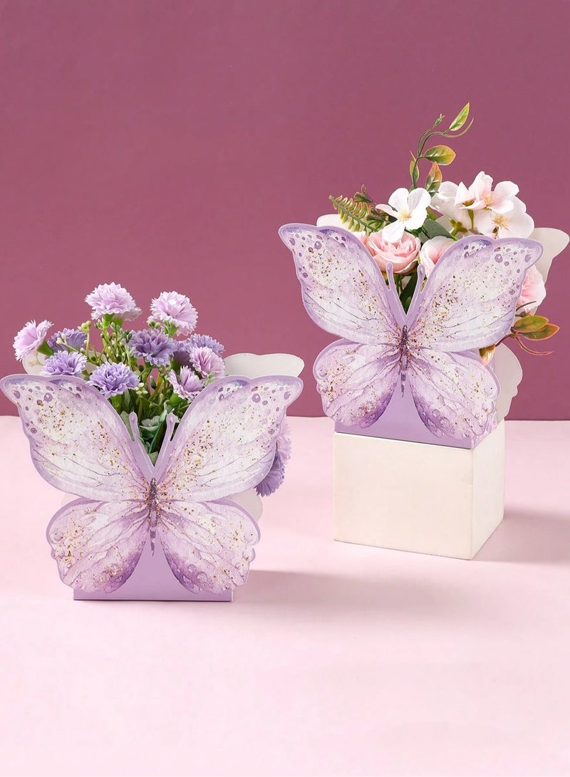 Generic Butterfly-Themed Favor Boxes – Set of 6 Perfect for wrapping small gifts or sweets for birthday parties, weddings, kids’ celebrations, baby showers, and all special occasions - Image 2