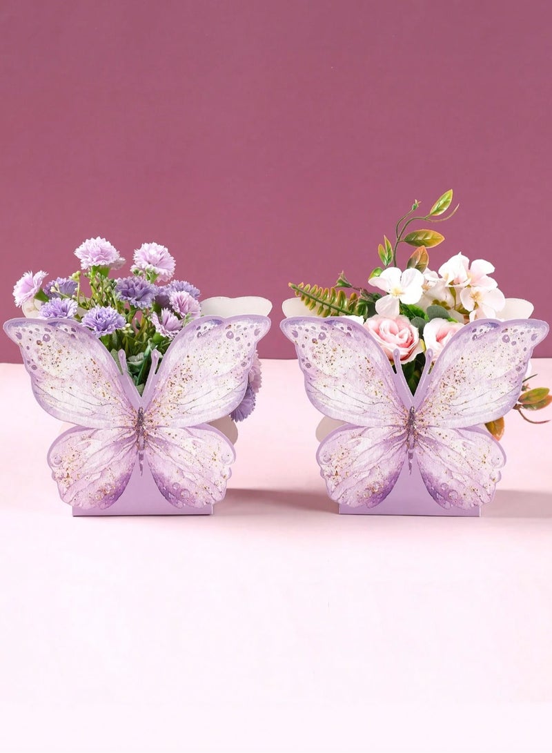 Generic Butterfly-Themed Favor Boxes – Set of 6 Perfect for wrapping small gifts or sweets for birthday parties, weddings, kids’ celebrations, baby showers, and all special occasions - Image 3