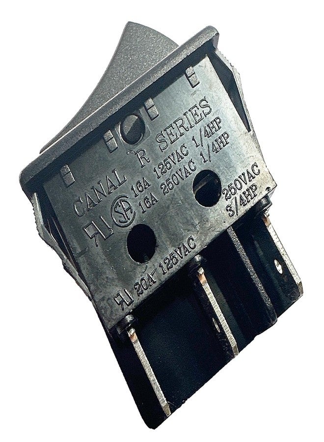 مفتاح تشغيل/إيقاف قارب من نوع Canal TH3 Defond DRH-2415-3 Series DPST 20 أمبير 16 أمبير 125/250 فولت تيار متردد، بديل لمجموعة متنوعة من التطبيقات، مصنوع من مادة PA66 السوداء، سهل التركيب، متين - Image 2