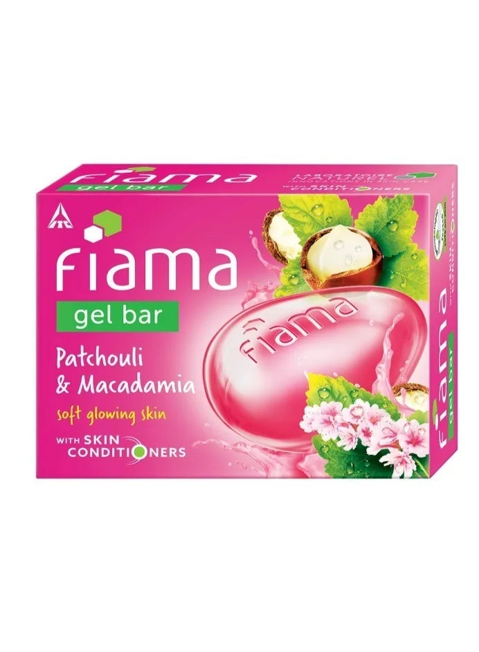 Fiama Shower Gel Patchouli & Macadamia, Body Wash, 250ml Bottle & Fiama Gel Bar Patchouli And Macadamia, 125g (3pack) & Fiama Gel Bar, Lemongrass And Jojoba With Skin Conditioners, 125g (3pack) - Image 3