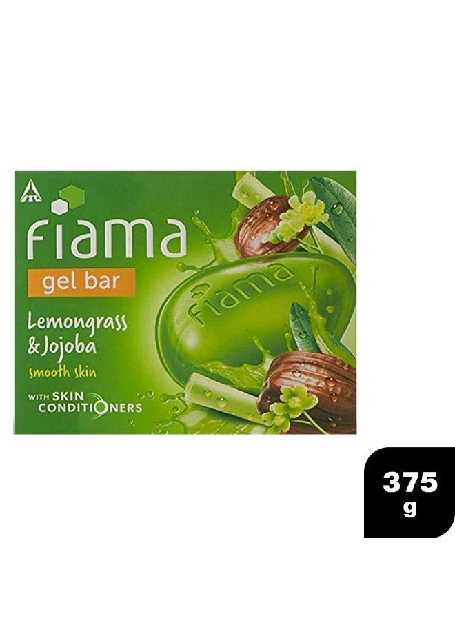 Fiama Shower Gel Patchouli & Macadamia, Body Wash, 250ml Bottle & Fiama Gel Bar Patchouli And Macadamia, 125g (3pack) & Fiama Gel Bar, Lemongrass And Jojoba With Skin Conditioners, 125g (3pack) - Image 2