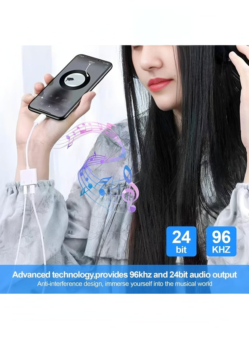 أبلينم محول سماعة رأس من USB C إلى 3.5 مم، سماعة أذن صوتية AUX 2 في 1 مع شحن PD لهاتف iPhone 16 Pro/Max/Plus/15، iPad Pro Air 5 4، Samsung Flip Fold S24 S23 Ultra/Plus/FE، Google Pixel 9/Pro/8، إلخ. - Image 2