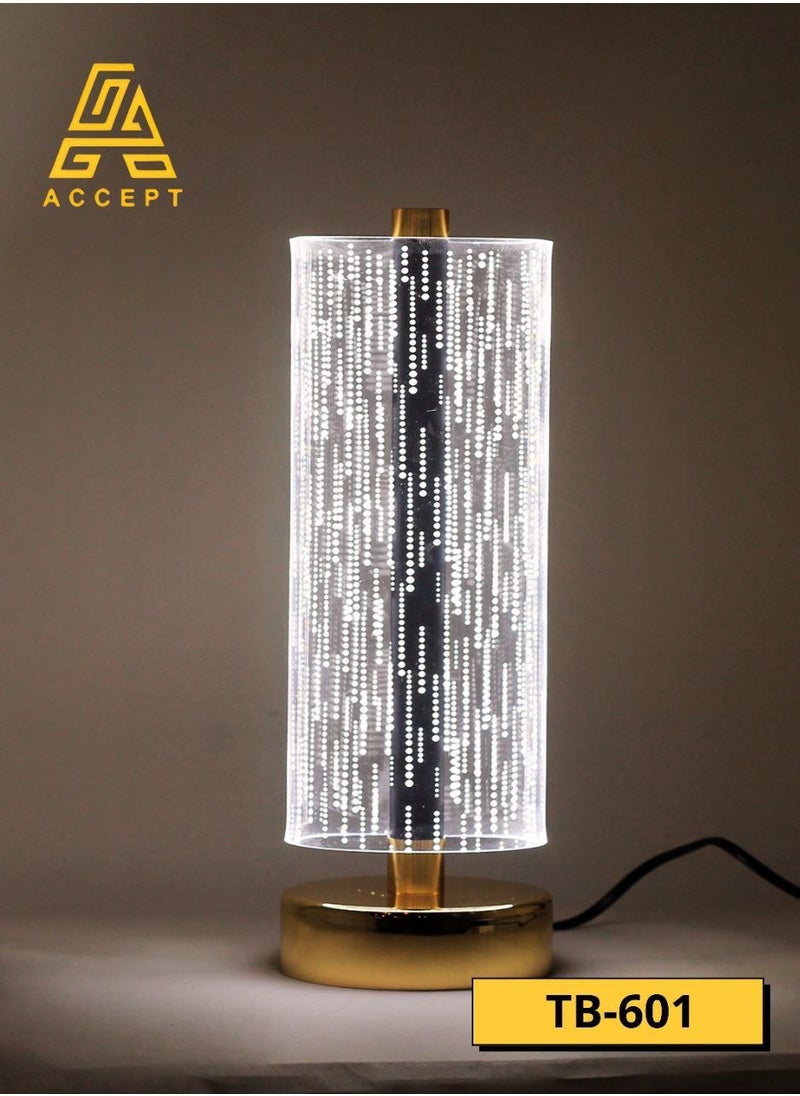 Table lamp with three lights, white, yellow and solar, gold metal base - pzsku/Z1BA8BCB634F64406C64DZ/45/_/1740134590/2a891a41-a5fe-4421-a998-b3bb29d44499