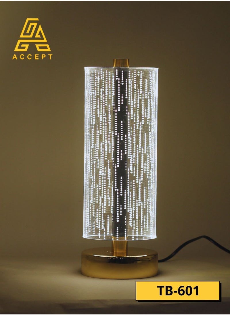 Table lamp with three lights, white, yellow and solar, gold metal base - pzsku/Z1BA8BCB634F64406C64DZ/45/_/1740134591/39fadbe0-a3df-422e-90f1-94d03befcf50