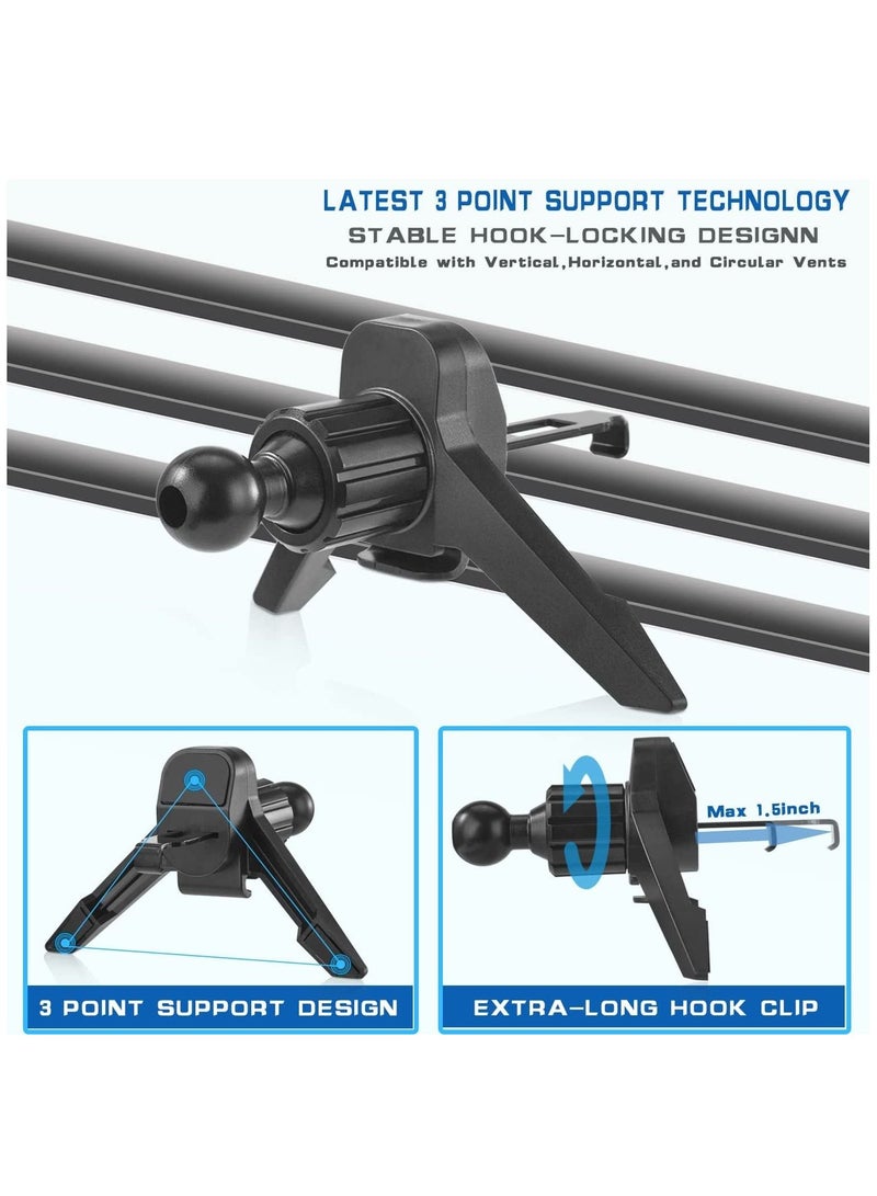 KASTWAVE Universal Car Phone Holder, Air Vent Car Mount Cell Phone Holder Car Phone Stand with Windshield Fit Thick Case & Heavy Phone Friendly Fit for All mobile phone Iphone Samsung - Image 3