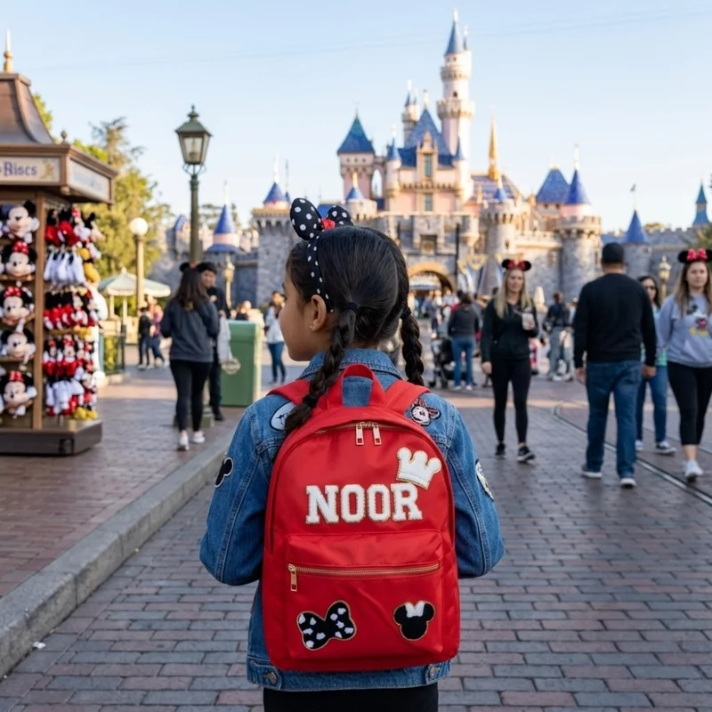 القبيلة السعيدة Personalised Backpack, Red