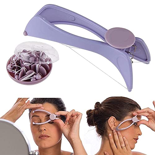 FEXMY Eyebrow Hair Remover, Face, Lips, Nose Hair Removal Eyebrows Plucker And Threading Tool For Women, Threading Epilators For Women (Manual) - Image 1