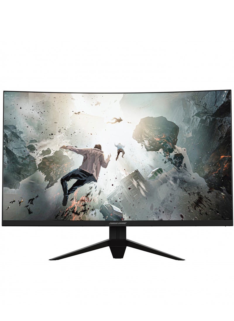 porodo - 32-inch Gaming Curved Monitor with RGB Light / MT9800 180Hz / Borderless Design / Adjustable Rotating Stand / 2 HDMI 2.0 / 2K QHD Screen Resolution - Black - Image 1