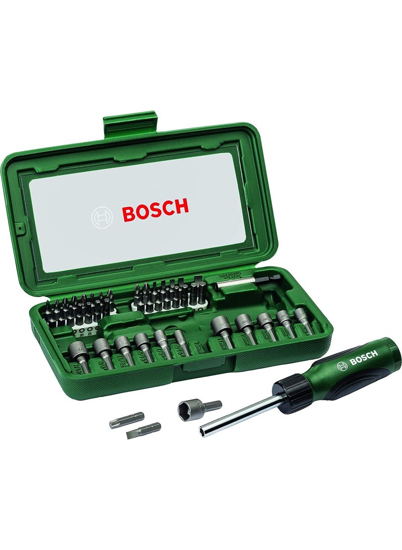 BOSCH 46 Piece Screwdriver Screwdriver Socket Bit Accessory Set - 2607019504  - Image 1