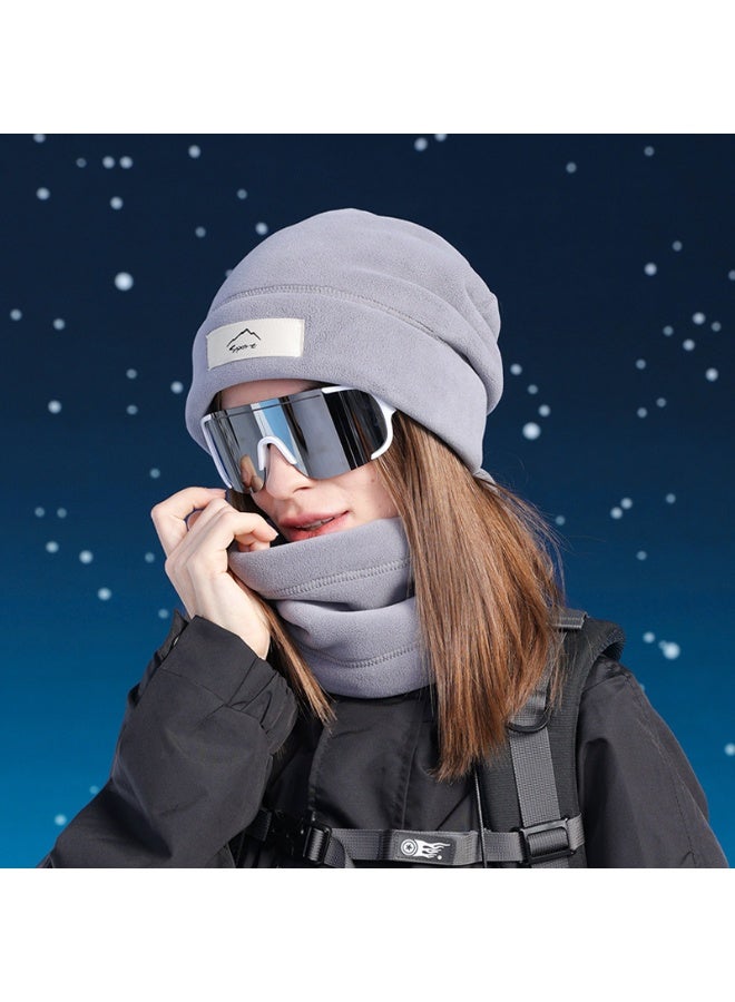 HALAMODO Windproof Winter Face Mask Warm Fleece Ski  Hats for Women ，2 in 1 Hat Scarf，Cold Weather Motorcycle Bike Cycling Neck Warmer Hat - Image 1