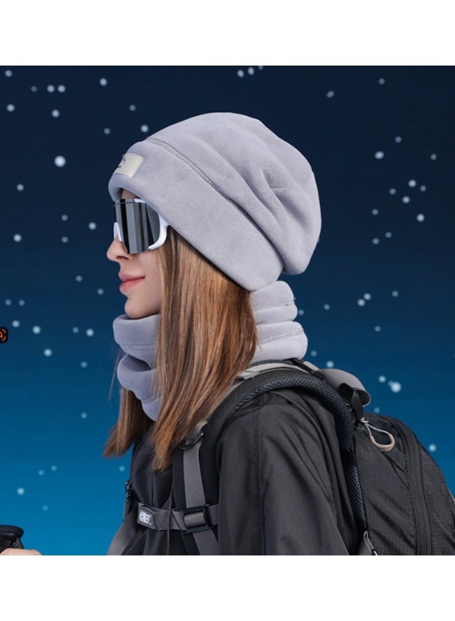 HALAMODO Windproof Winter Face Mask Warm Fleece Ski  Hats for Women ，2 in 1 Hat Scarf，Cold Weather Motorcycle Bike Cycling Neck Warmer Hat - Image 3