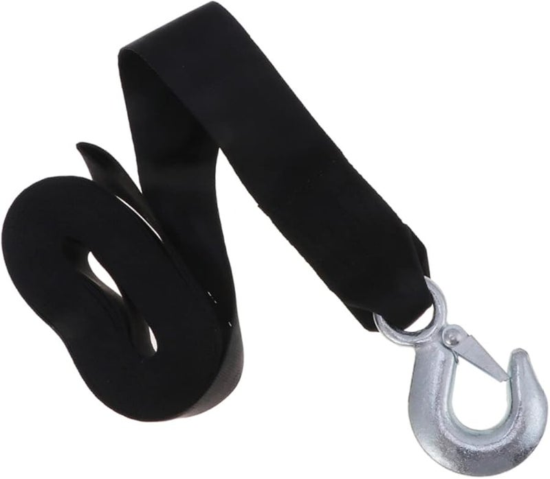 Boat Trailer Winch Strap with Hook Durable Tough Rope for Secure Towing Easy Installation - Image 1