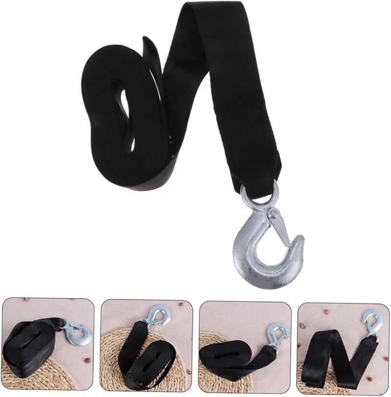 Boat Trailer Winch Strap with Hook Durable Tough Rope for Secure Towing Easy Installation - Image 4