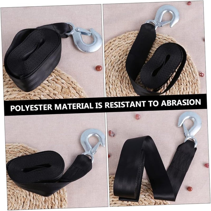 Boat Trailer Winch Strap with Hook Durable Tough Rope for Secure Towing Easy Installation - Image 3