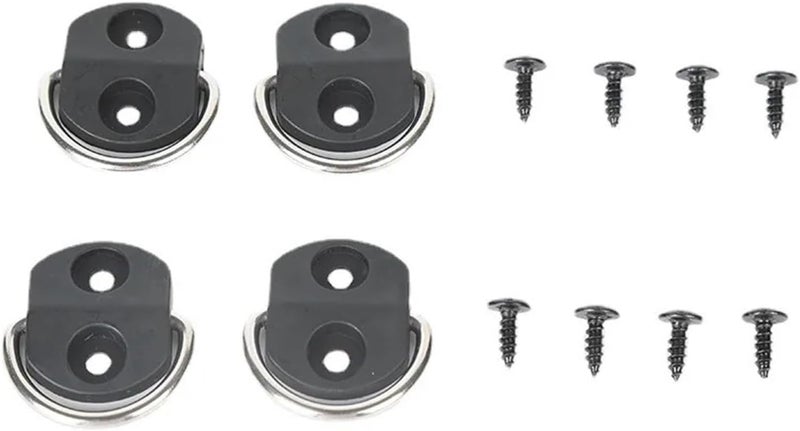 D-Ring Tie Downs Anchor 8-Piece Car Cargo Net Base Hook Accessories Trunk Fixing Ring - Image 1