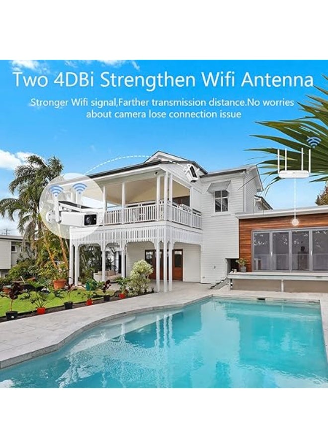 Solar-Powered Outdoor Security Camera – 1080P, Rechargeable Battery, 2MP Wireless Wi-Fi, PIR Motion Detection, Night Vision, Two-Way Audio, IP66 Waterproof - Image 2