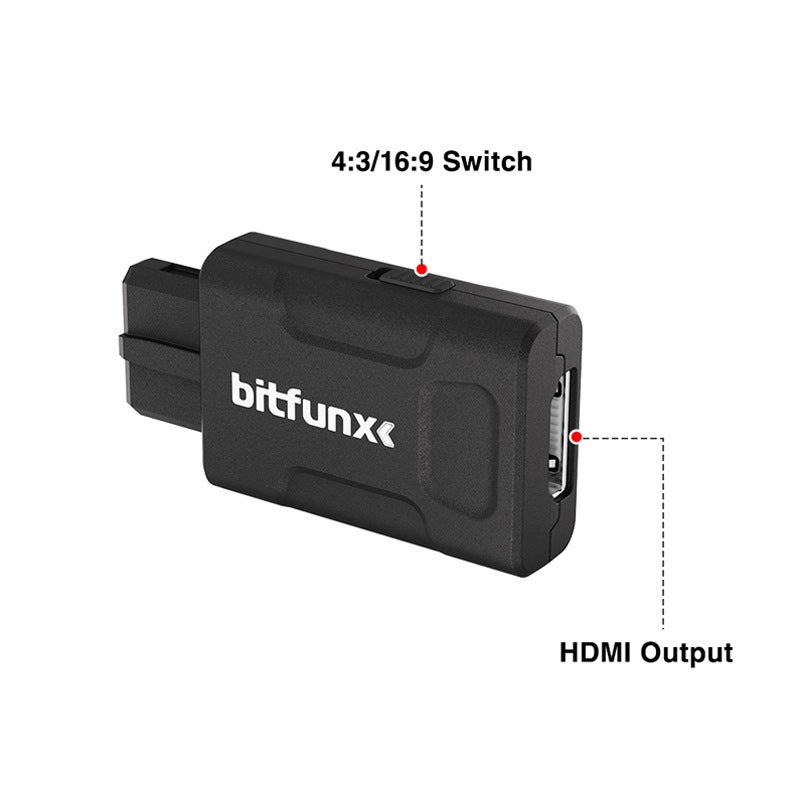 BitFunx محول فيديو عالي الدقة نموذج N64/SNES/SFC/NGC ميني HDMI لألعاب الرجعية - Image 2