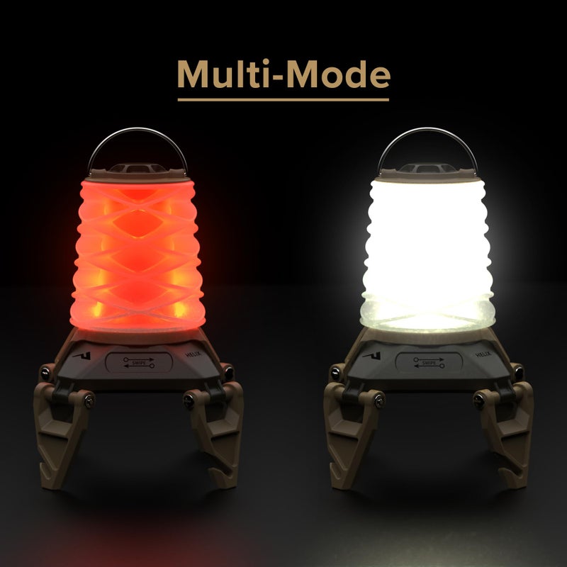 Princeton Tec Princeton Tex Helix Backcountry Collapible Lantern with Dimmable 300 Lumen White/Red LED, Essential for Camping, Hunting, Mountaineering, and Safety Preparedness, Battery Operated, Multicam - Image 3