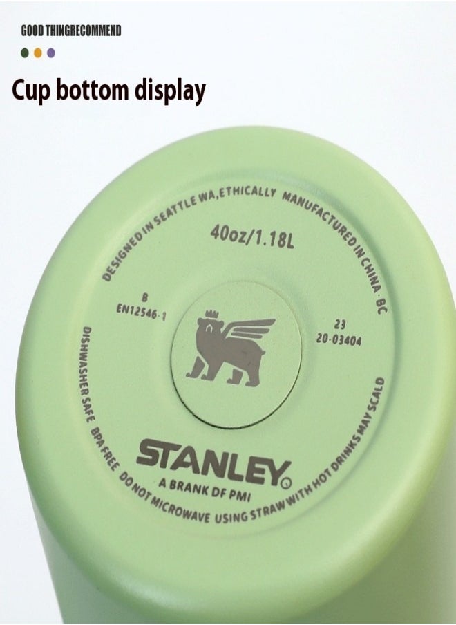 Stanley - Stanley 40oz Stainless Steel Car Thermos Mug - 1.18L Large Capacity Travel Insulated Cup - Image 1