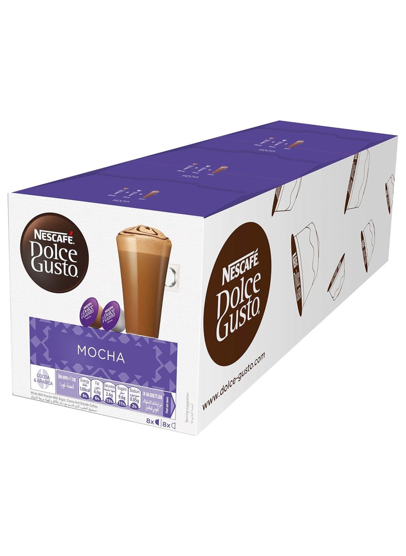 Nestle - Dolce Gusto Coffee 16 Capsules Mocha 16grams pack of 3 - Image 1