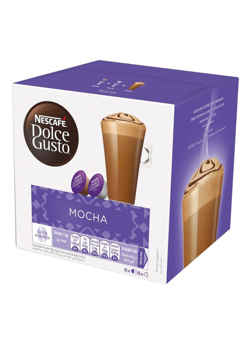 Nestle - Dolce Gusto Coffee 16 Capsules Mocha 16grams pack of 3 - Image 1