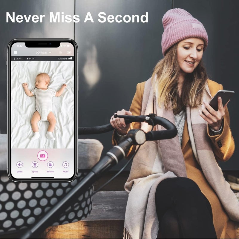 iBaby M2C WiFi Baby Monitor Camera with FHD Audio 1080P with Night Vision - Image 2
