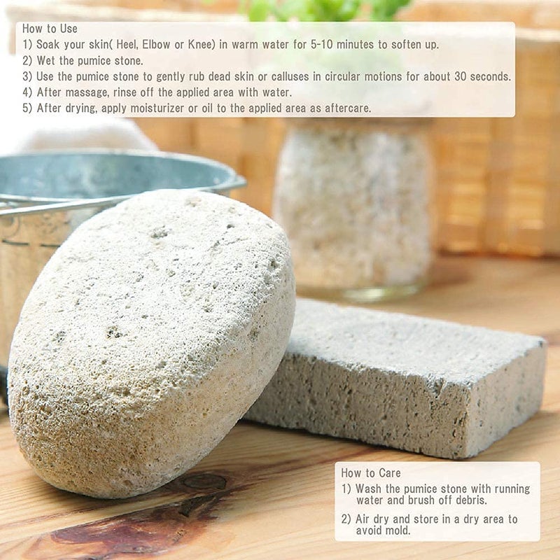 Terra Distribution Pumice Stone, Natural [Made in Japan] Ergonomic Shape, Extra Fine Texture, Hard & Cracked Skin Callus Remover for Men, Women, Kids and Gifts. (Fine Smooth for Multi-use(Elbow, Knee and Heel) - Image 5