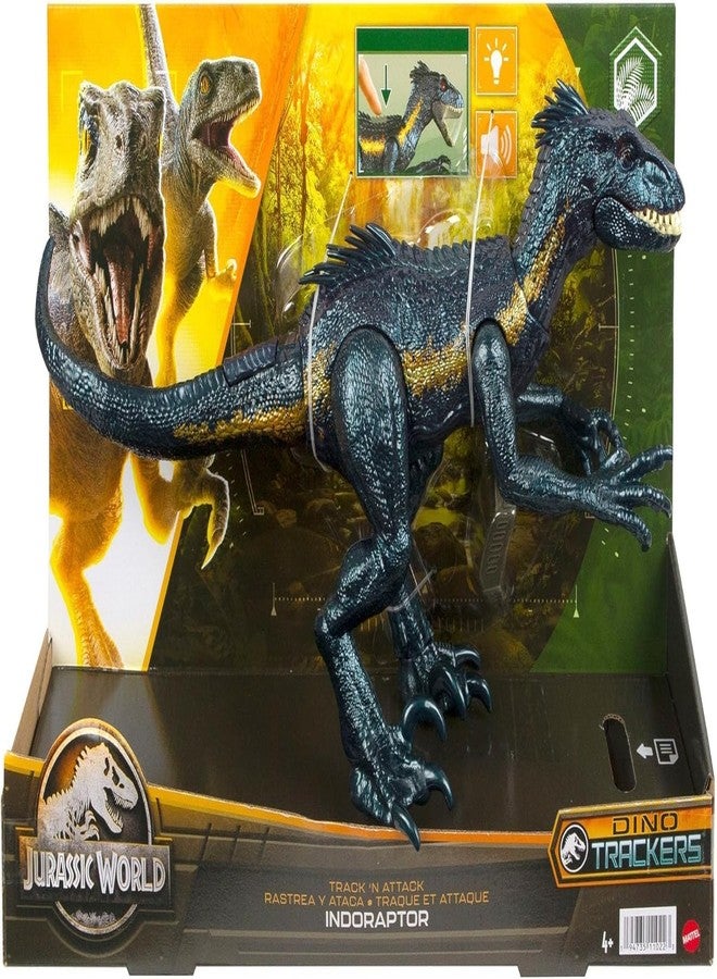 MAGNETOE Jurassic Dino Trackers Track 'N Attack Indoraptor Action Figure - Image 1