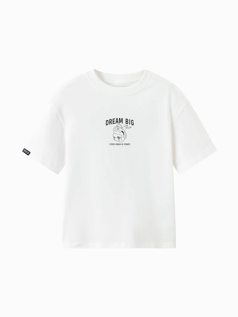 بالابالا Kids Boys Round neck short-sleeved T-shirt