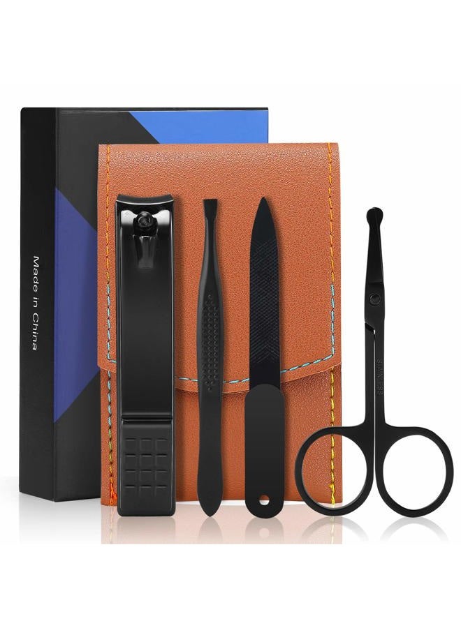 Aceoce Nail Clipper Set Manicure Set Men Accessories Personal Nail Care Tools Nail Clippers Aceoce Travel Grooming Kit Manicure PedicureTools Kit Personal Care Set Nail kit Set Gift for Men Fathers Parents  - Image 1