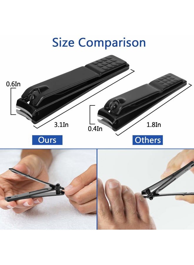 Aceoce Nail Clipper Set Manicure Set Men Accessories Personal Nail Care Tools Nail Clippers Aceoce Travel Grooming Kit Manicure PedicureTools Kit Personal Care Set Nail kit Set Gift for Men Fathers Parents  - Image 2