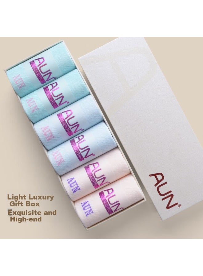 Aun Women's Casual Antibacterial Deodorant Socks Spring Summer Warm Mid-calf Antibacterial Odor-resistant Fashion Versatile Socks - Image 4