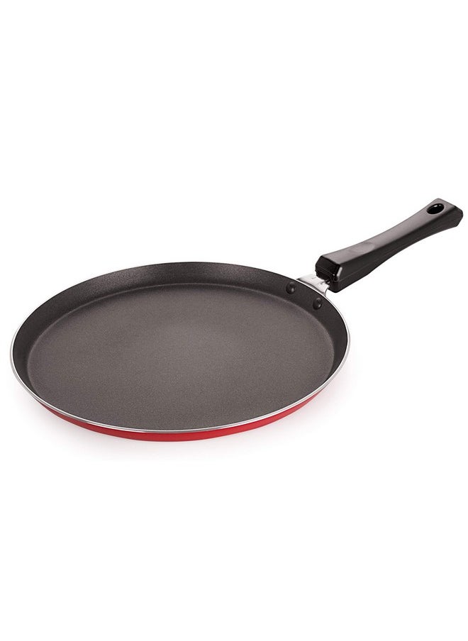 Nirlon Nirlon Aluminum Non Stick Flat Dosa/Roti Tawa with Bakelite Handle 29.5cm(26_ mm_Classic_FT126) 