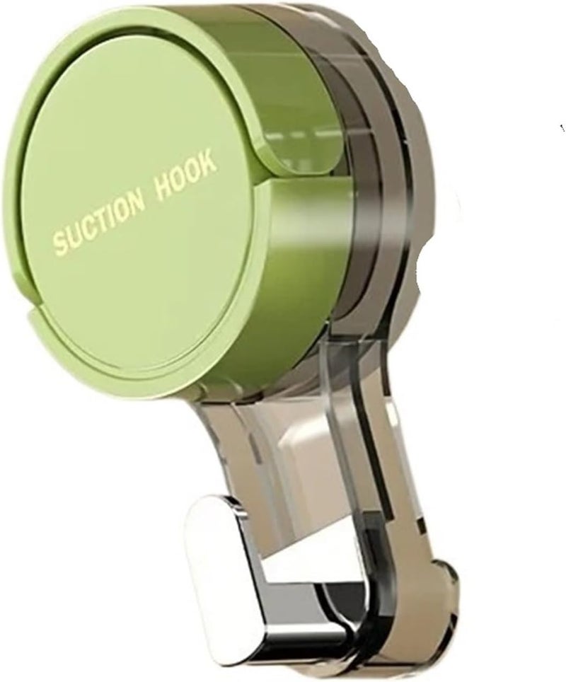 1/2pcs Suction Cup Hook Reusable Stronge Vacuum Bathroom Hooks Waterproof Towel Rack Clothes Hanger Accessor(2pcs Green) - Image 1
