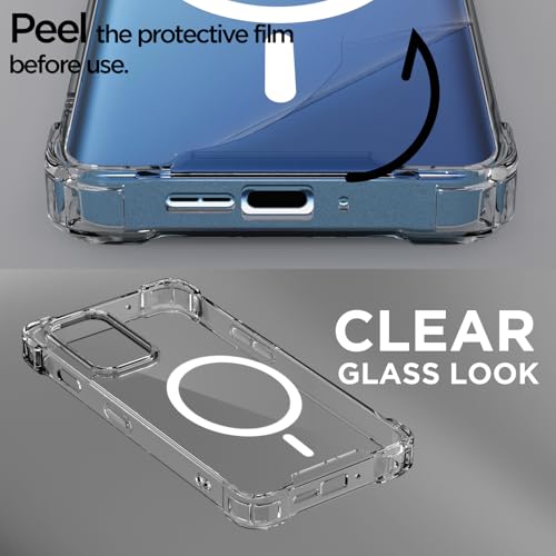 Pikkme Back Cover for OnePlus 9 Mag-Safe Shockproof PC + TPU Protective Case Magnetic Support Bumper Case (Transparent Mag-Safe) - Image 3