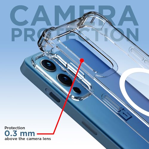Pikkme Back Cover for OnePlus 9 Mag-Safe Shockproof PC + TPU Protective Case Magnetic Support Bumper Case (Transparent Mag-Safe) - Image 5