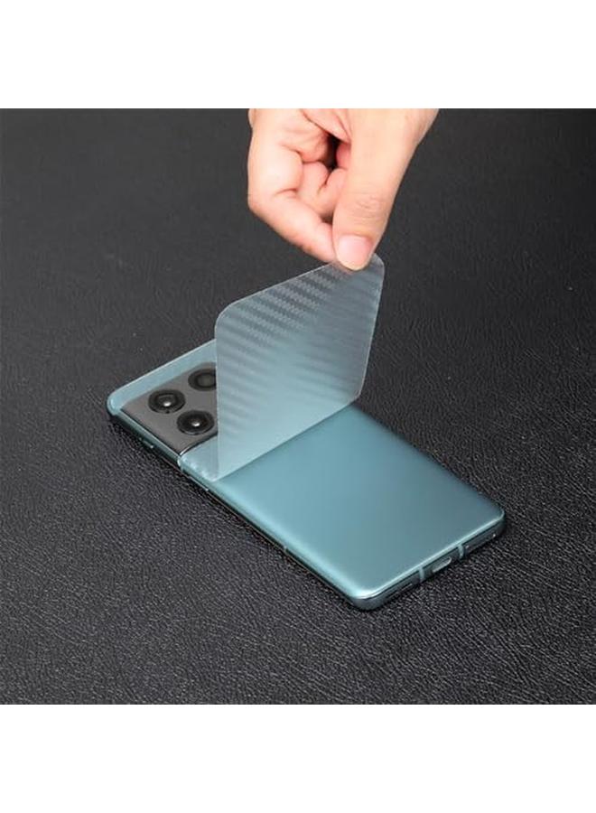 erorex Pack Of 2 Oneplus 10 Pro 5G Screen Protector 6.7 Inch With Camera Lens Protector And Back Carbon Fiber Film Bubble Free Smart Film Tech 99 Percent Hd Clear Easy To Install  - Image 3