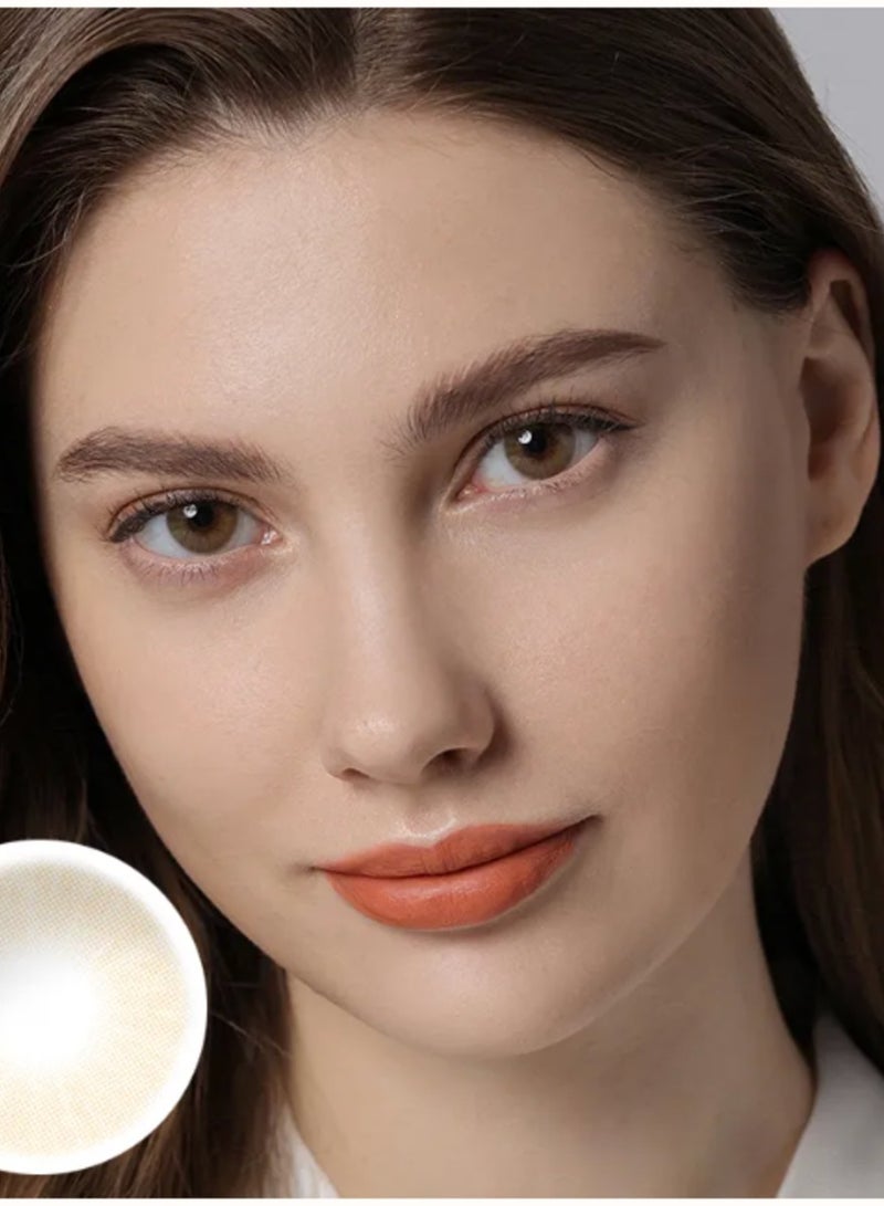 يونيبلينغ عدسات لاصقة ملونة سنوية هيدروكور أوكر البني - Image 4