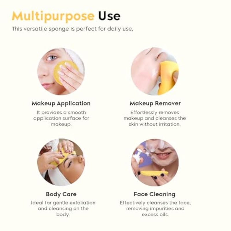 Multibrite 24Pcs Reusable Compressed Facial Sponges, Makeup Remover Pads, Face Cleansing Pads, Cosmetic Spa Sponges for Removing Dead Skin, Facial Cleansing, Gentle Exfoliating, Makeup Removal - Image 3