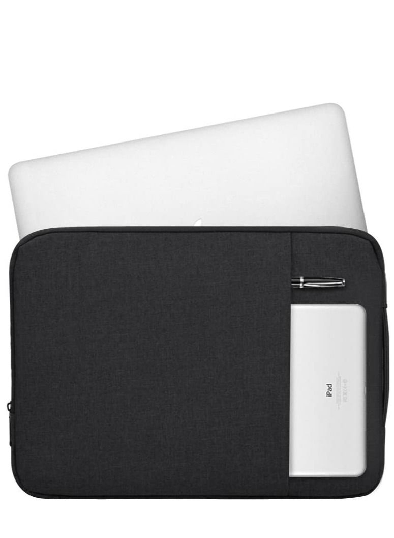 CASE Carrying Laptop Sleeve Case Bag 13 inch Business Computer Laptop Case Unisex Spacious Laptop Sleeve Messenger Tote Bag for Women and Men Universal Nylon Briefcase Bag for Notebook  - Image 3